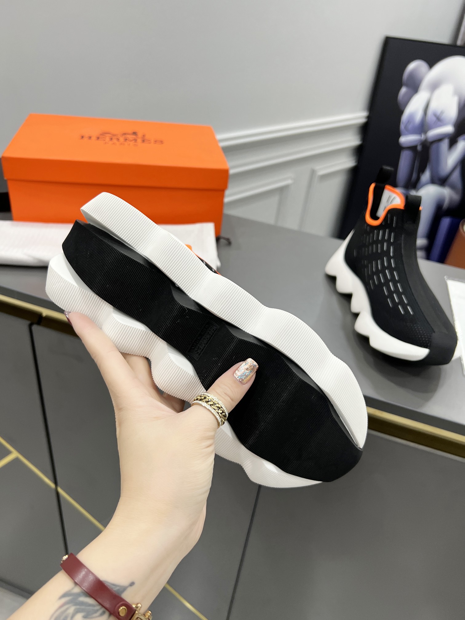 Women H*ermes Top Sneaker