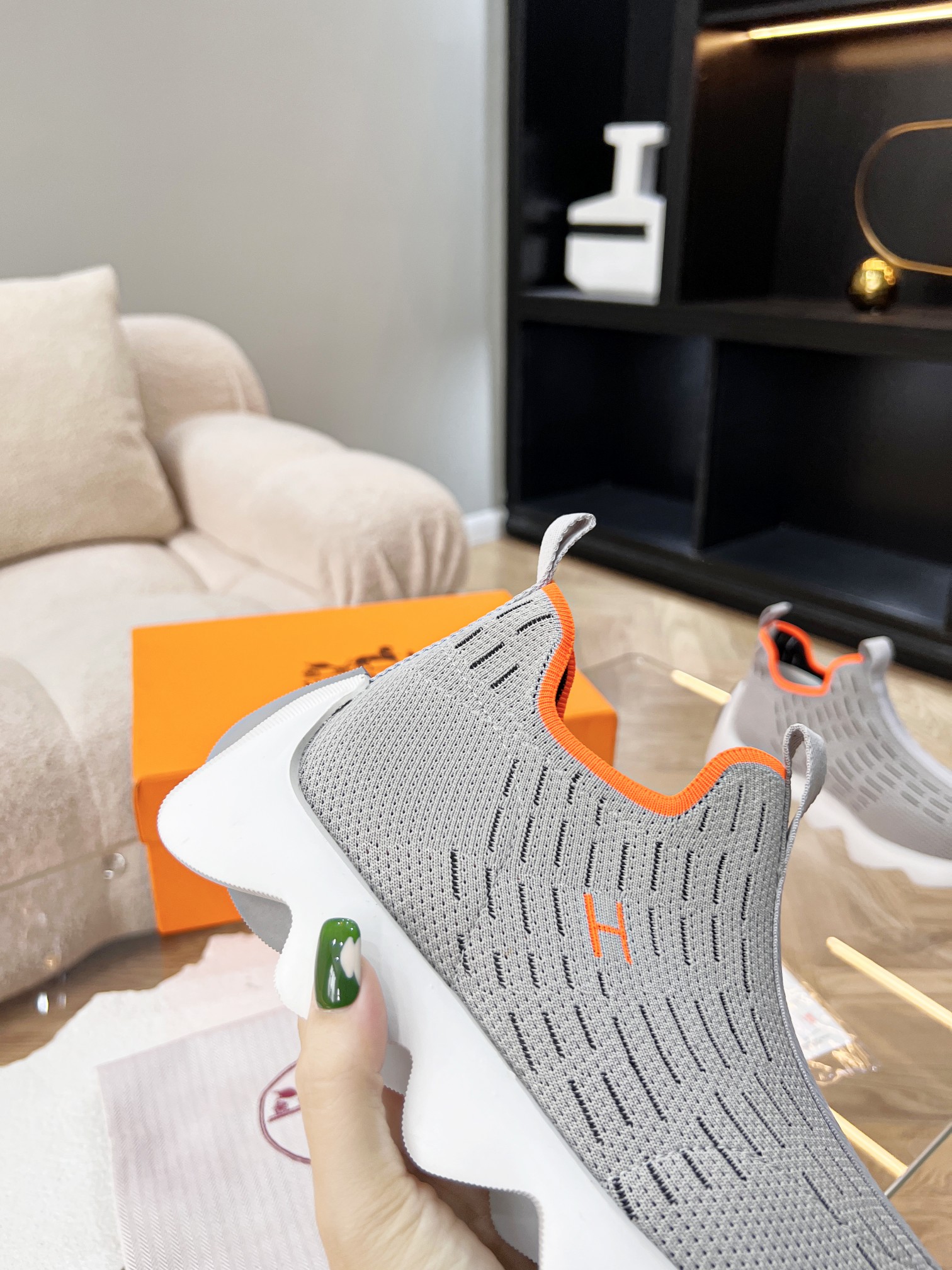 Women H*ermes Top Sneaker