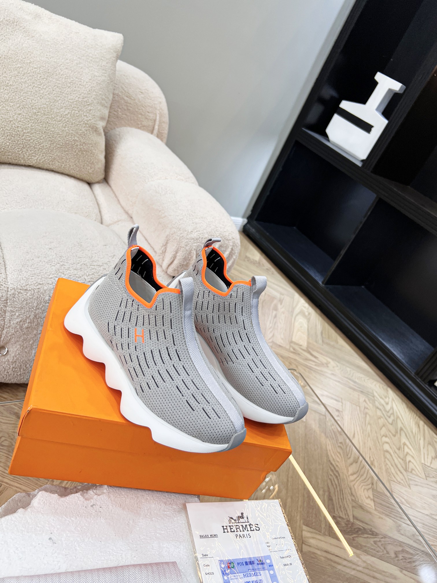 Women H*ermes Top Sneaker