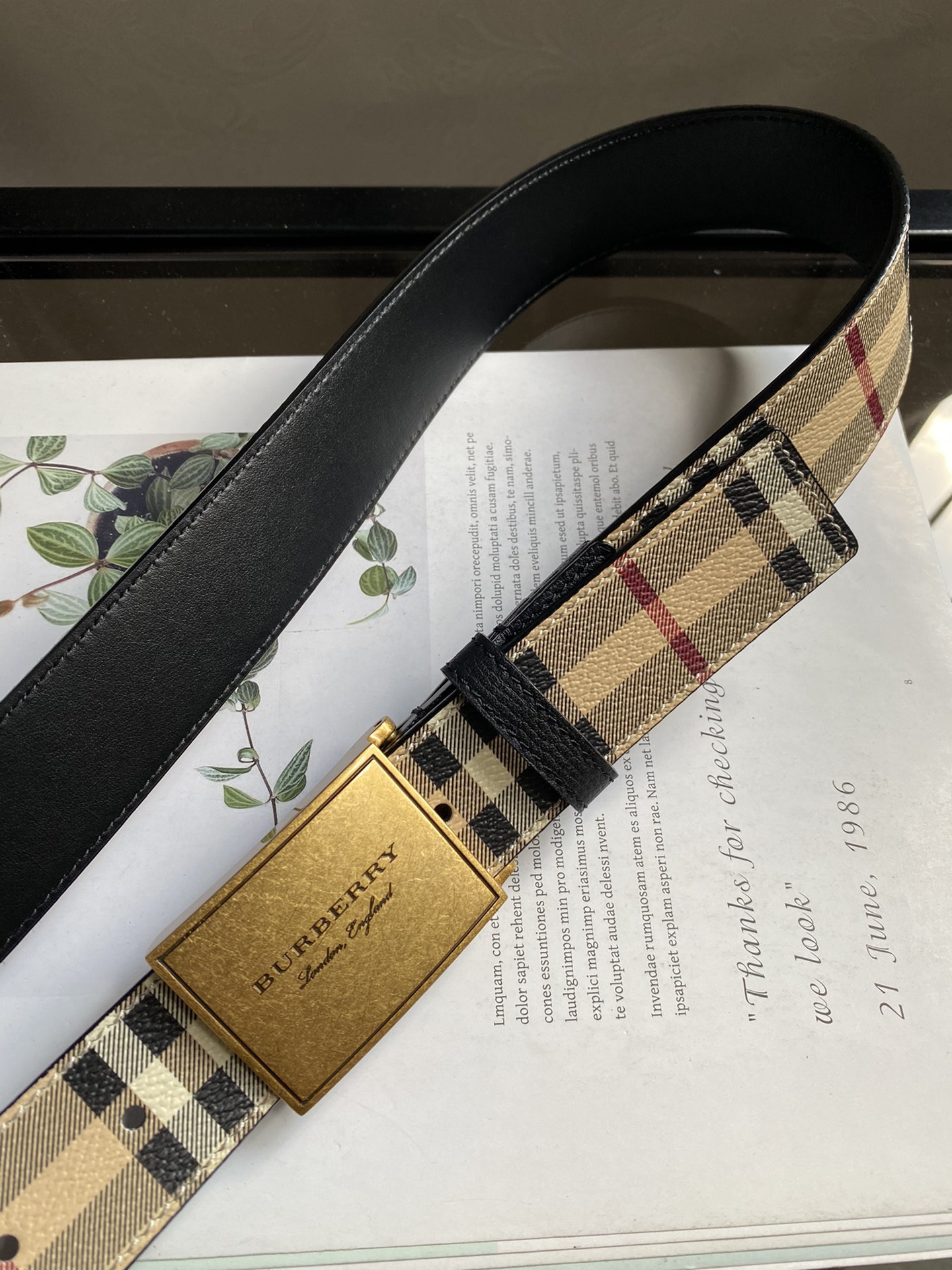 B*urberrry Belts Top Quality 35MM