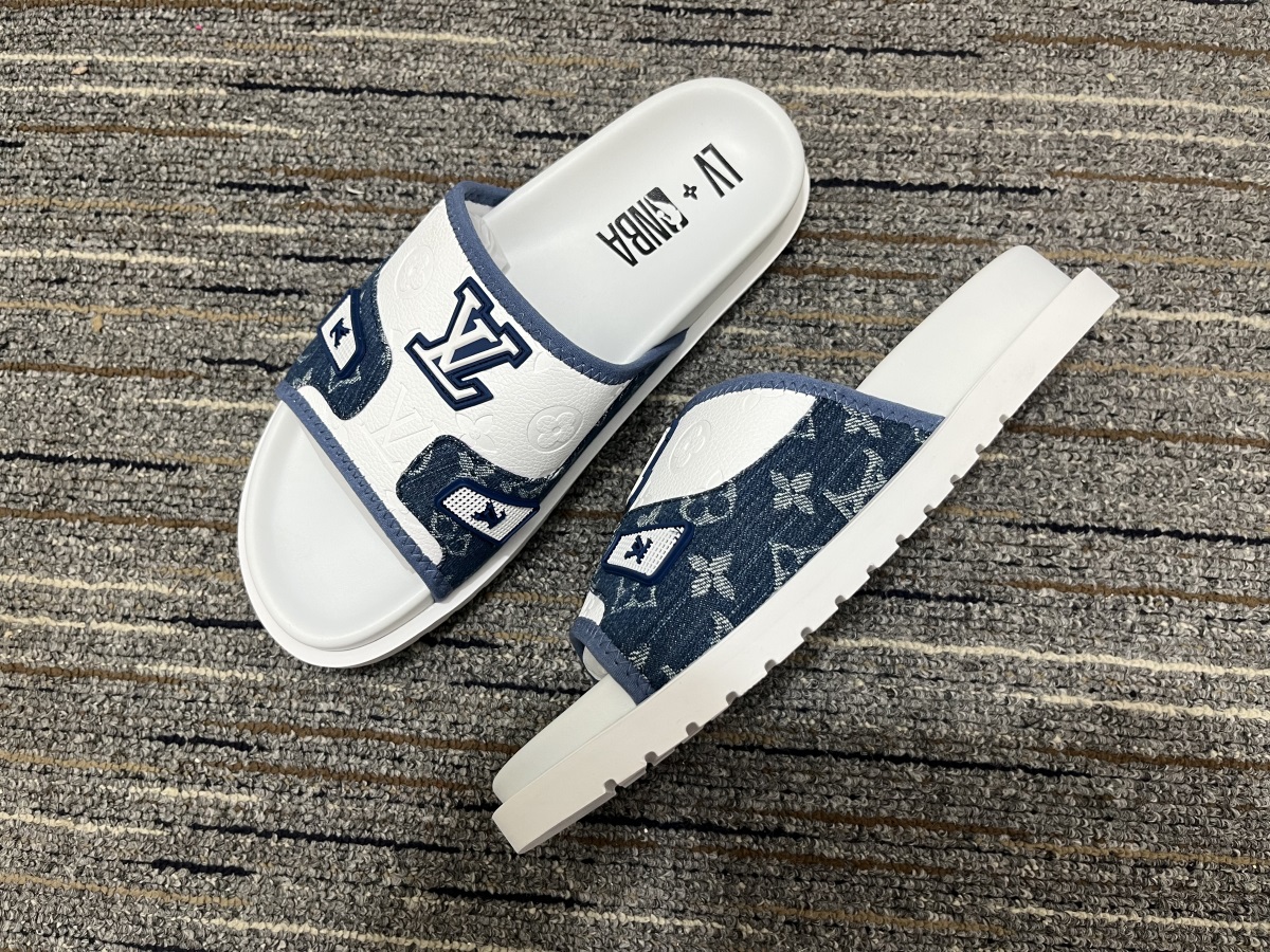Men L*ouis V*uitton Top Slippers