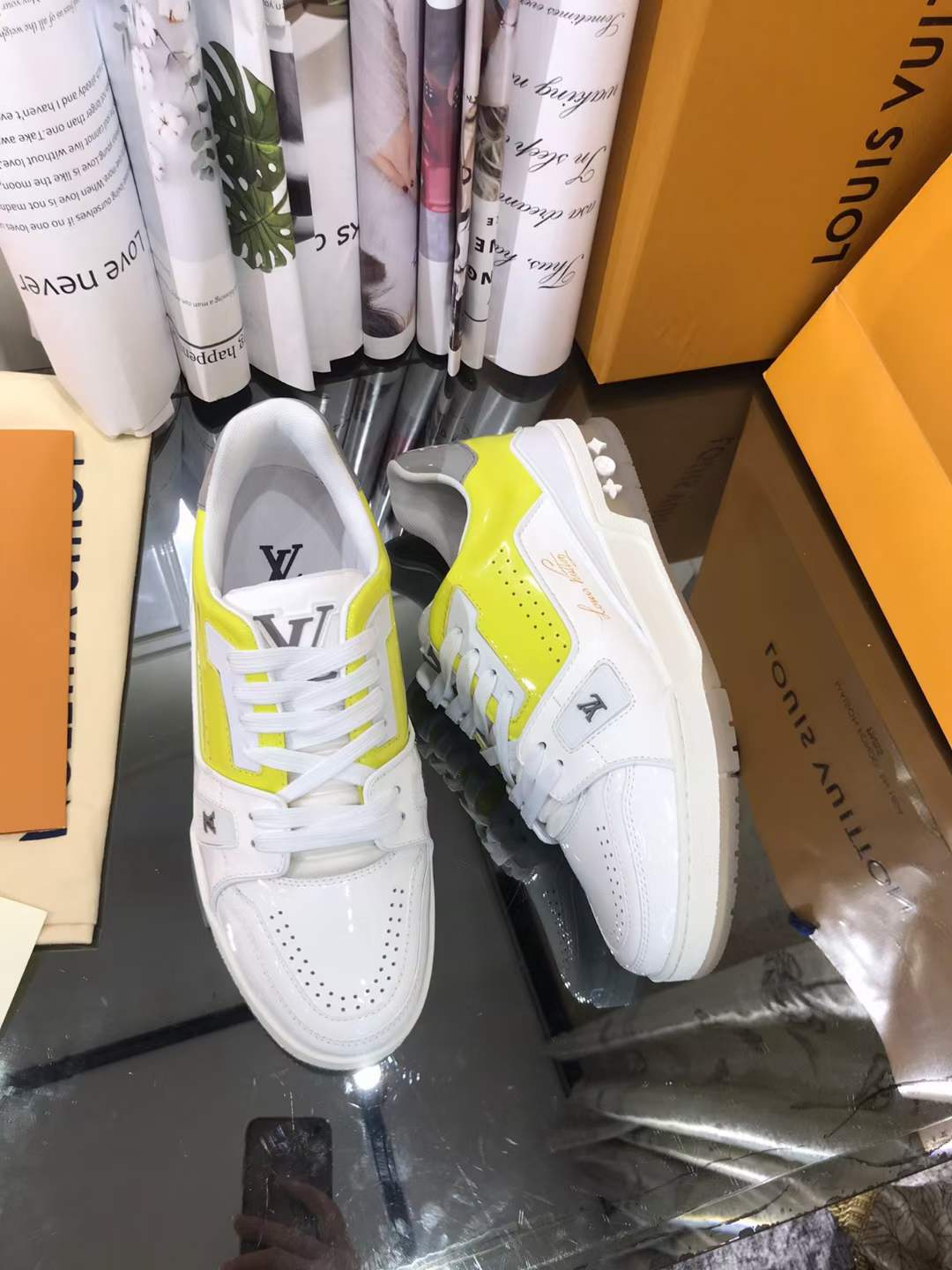 Men Women L*ouis V*uitton Top Sneakers