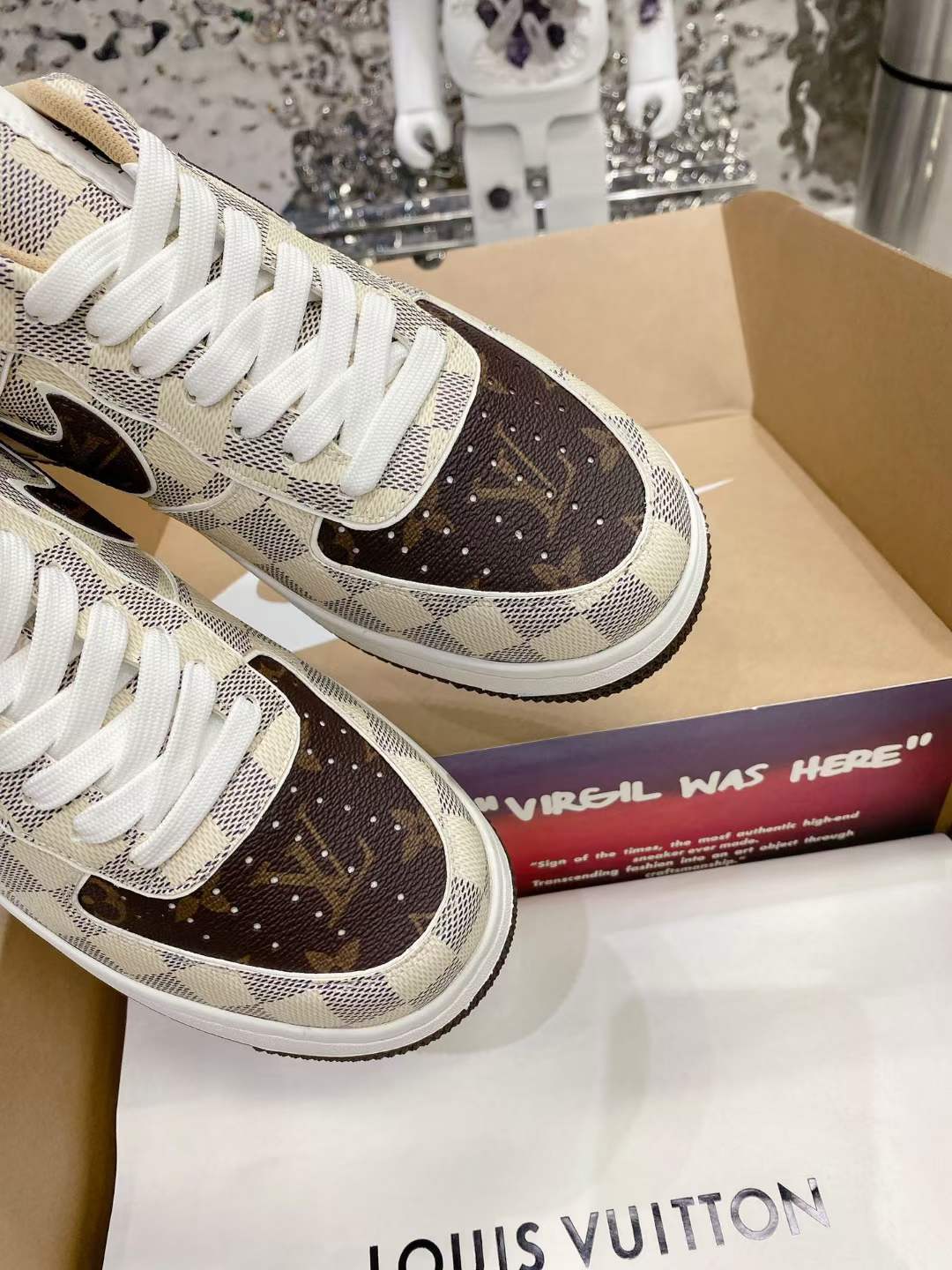 from Men Women L*ouis V*uitton x NIKE Air force1 22ss