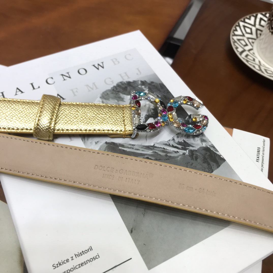 D&G Women Belts 25MM Maikesneakers