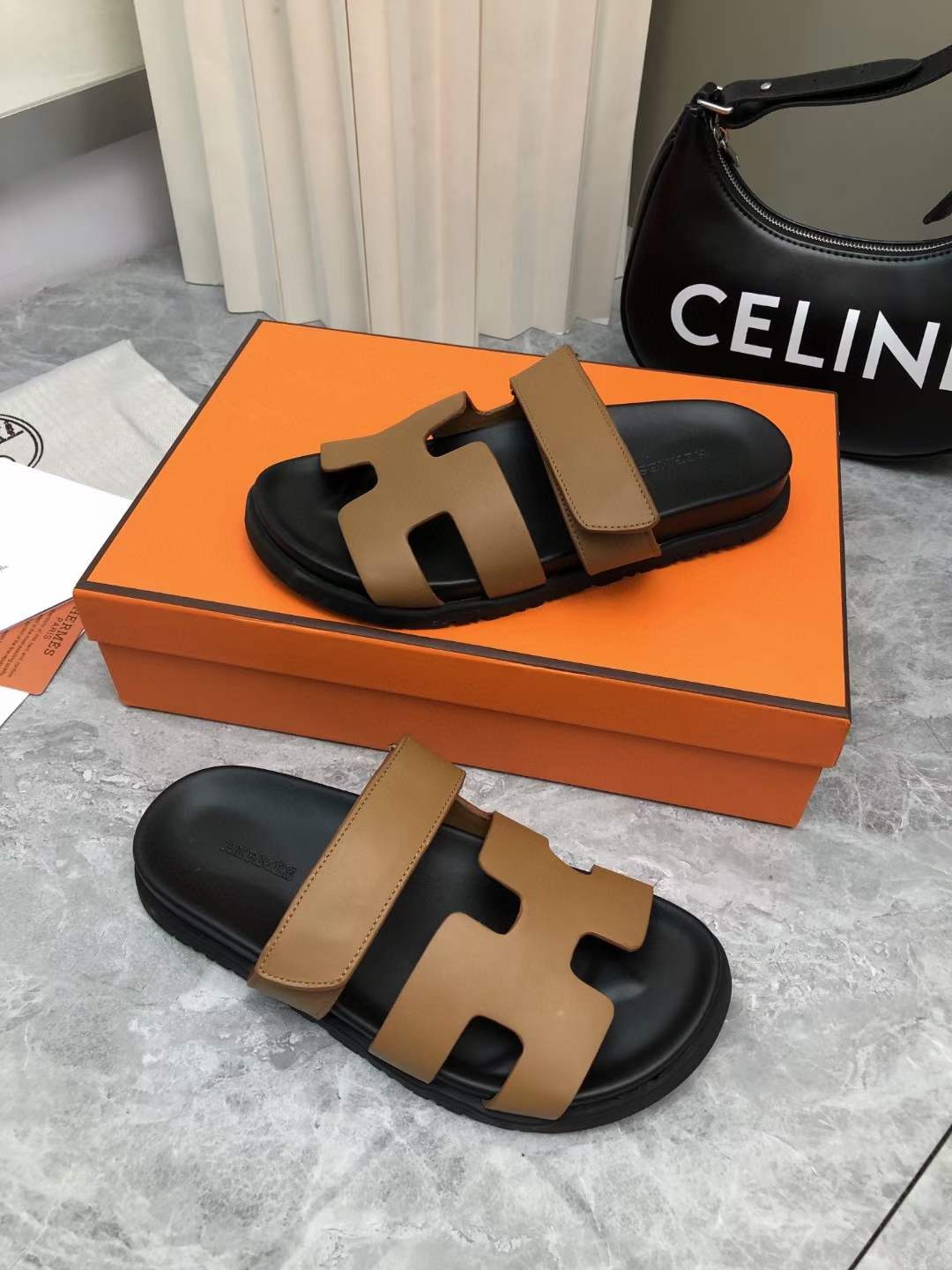 Men Women H*ermes Top Sandals