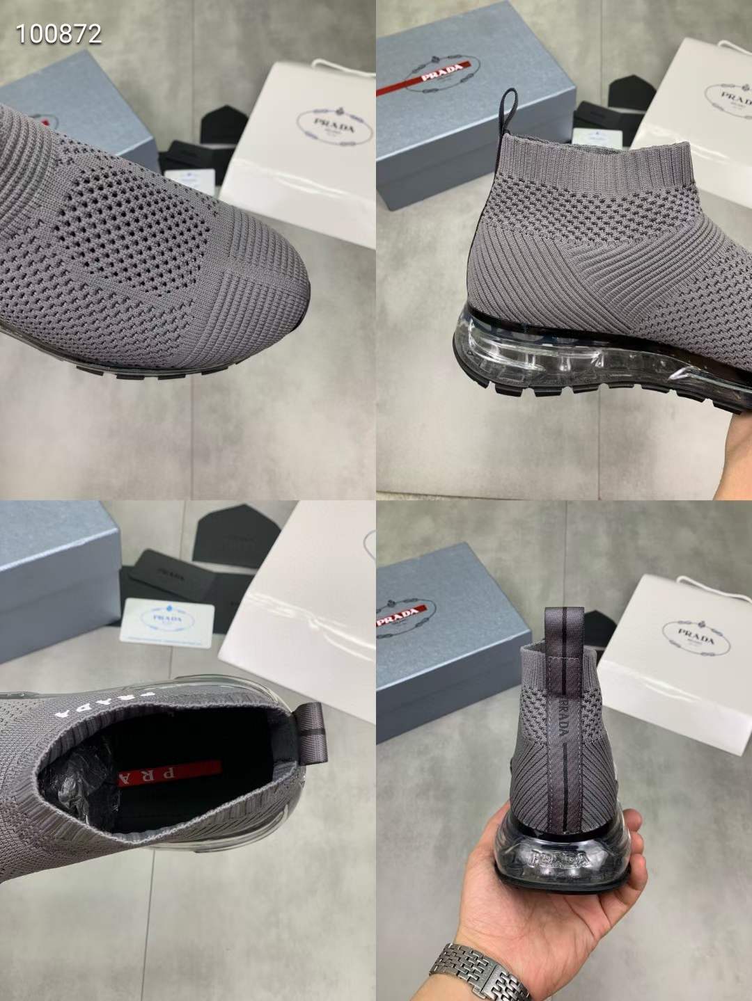 Men P*rada Top Sneakers