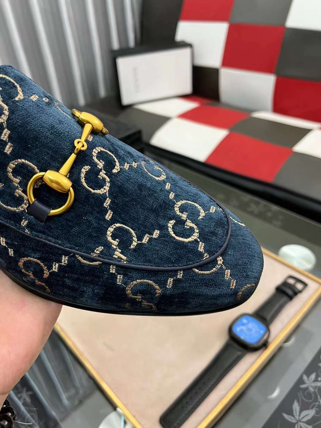 Men G*ucci Top Sneaker