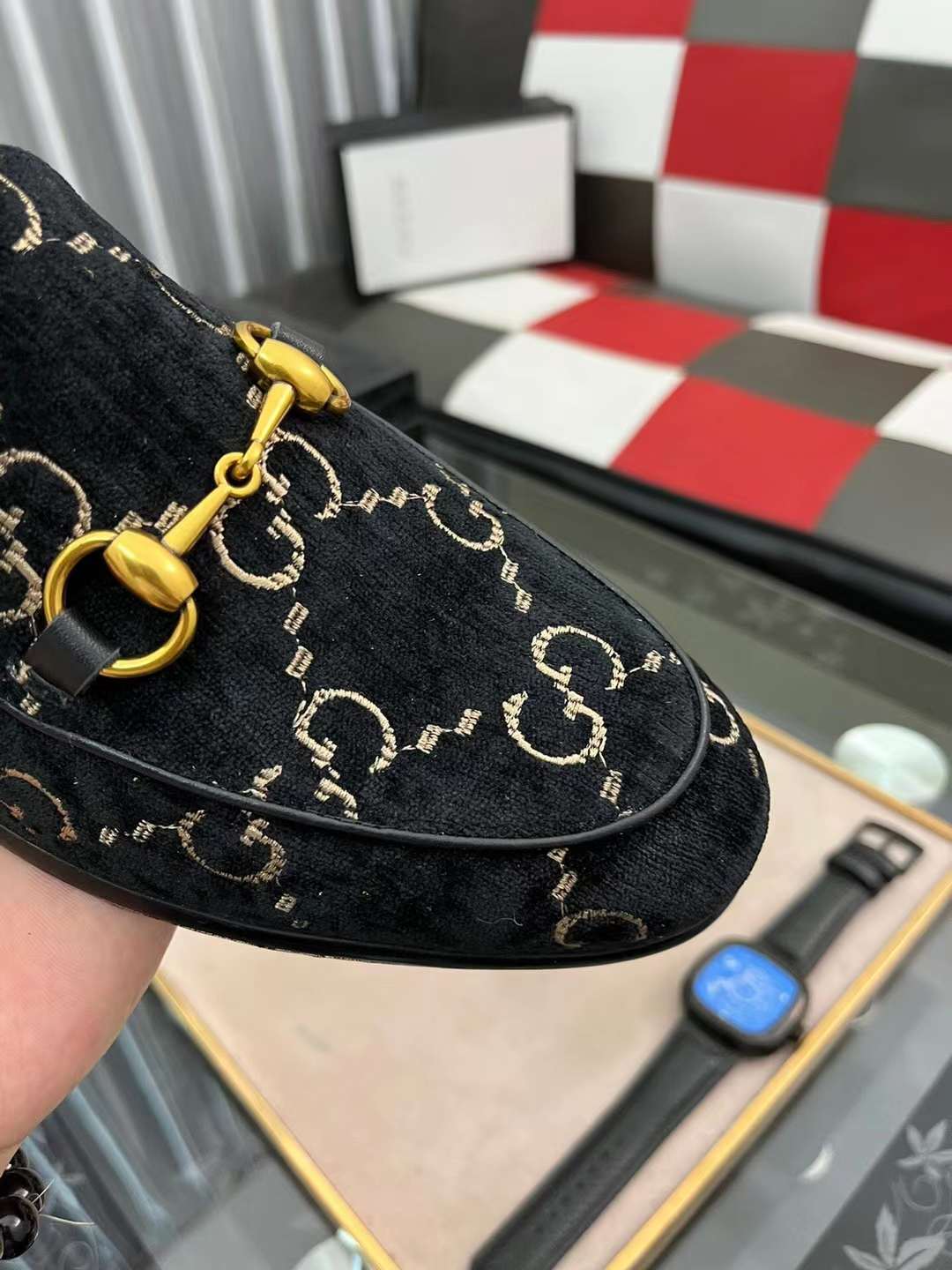 Men G*ucci Top Sneaker