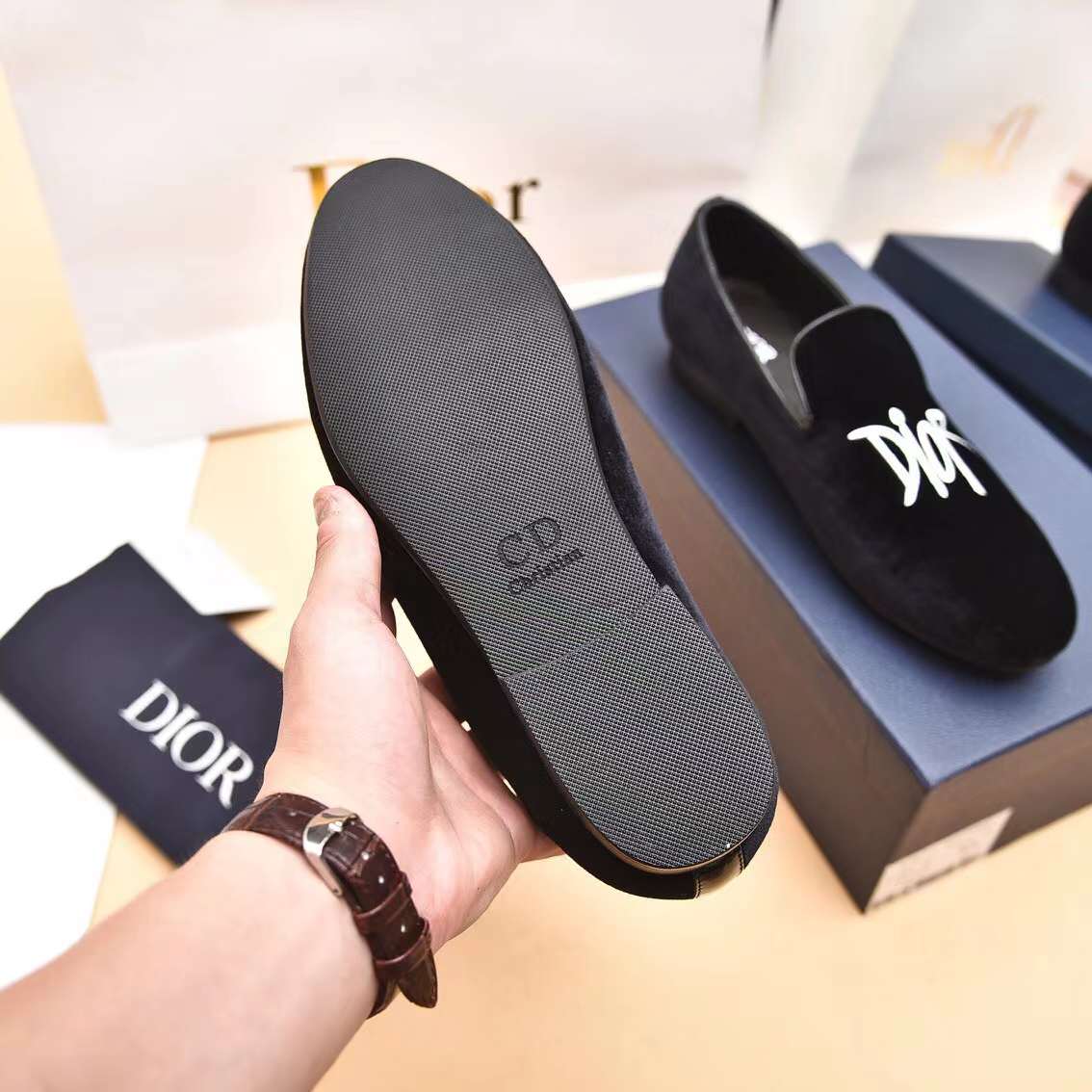 Men D*ior Top Sneaker（）