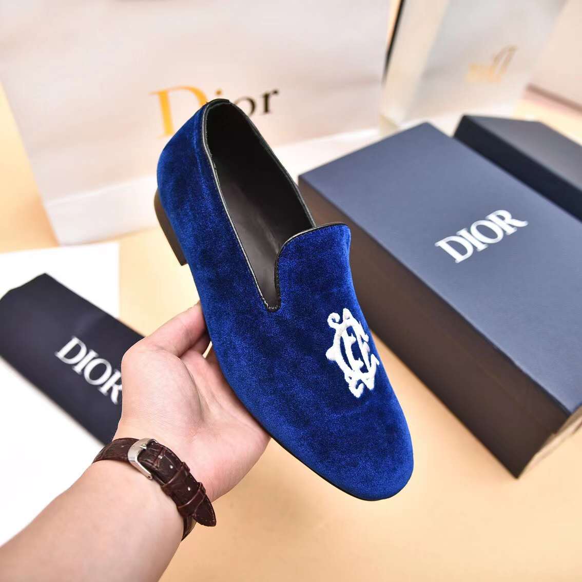 Men D*ior Top Sneaker（）