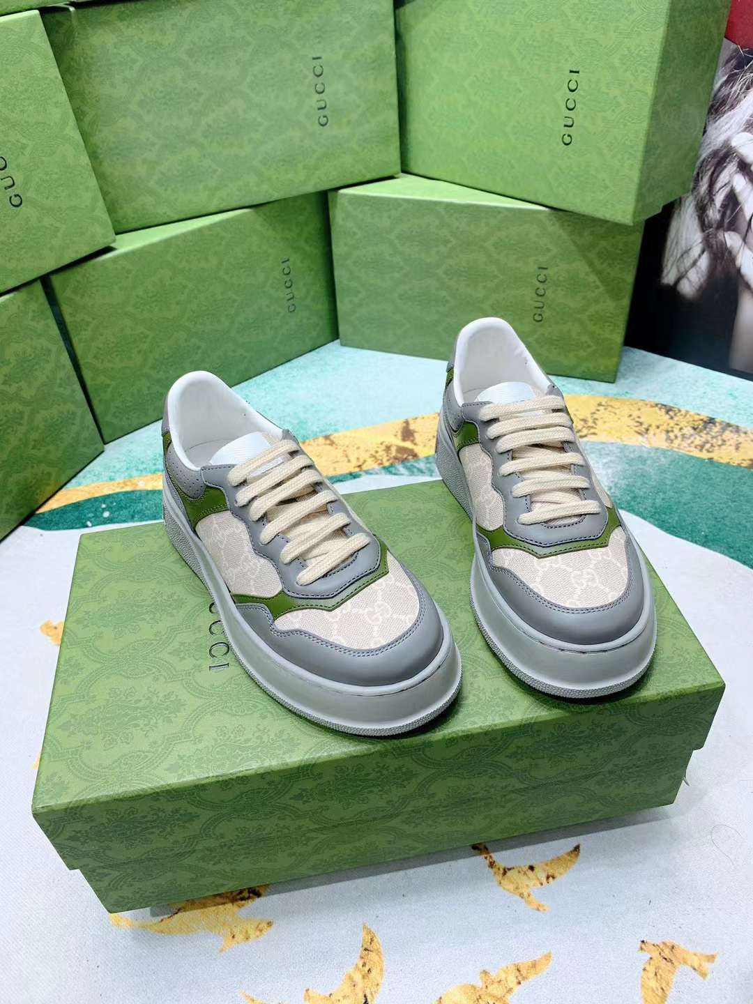 Men Women G*ucci Top Sneaker