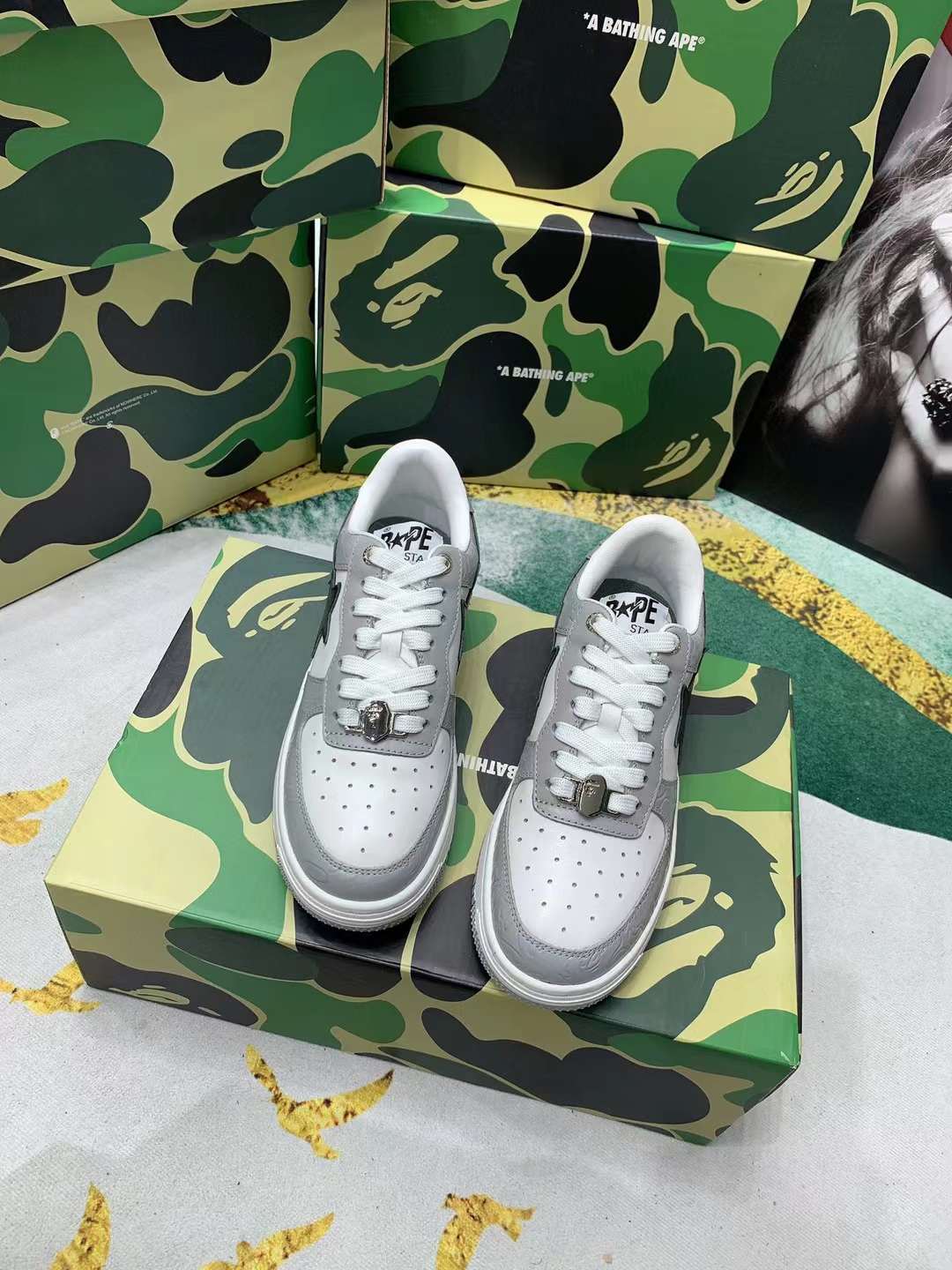 Men Women B*ape sta low Top Sneaker