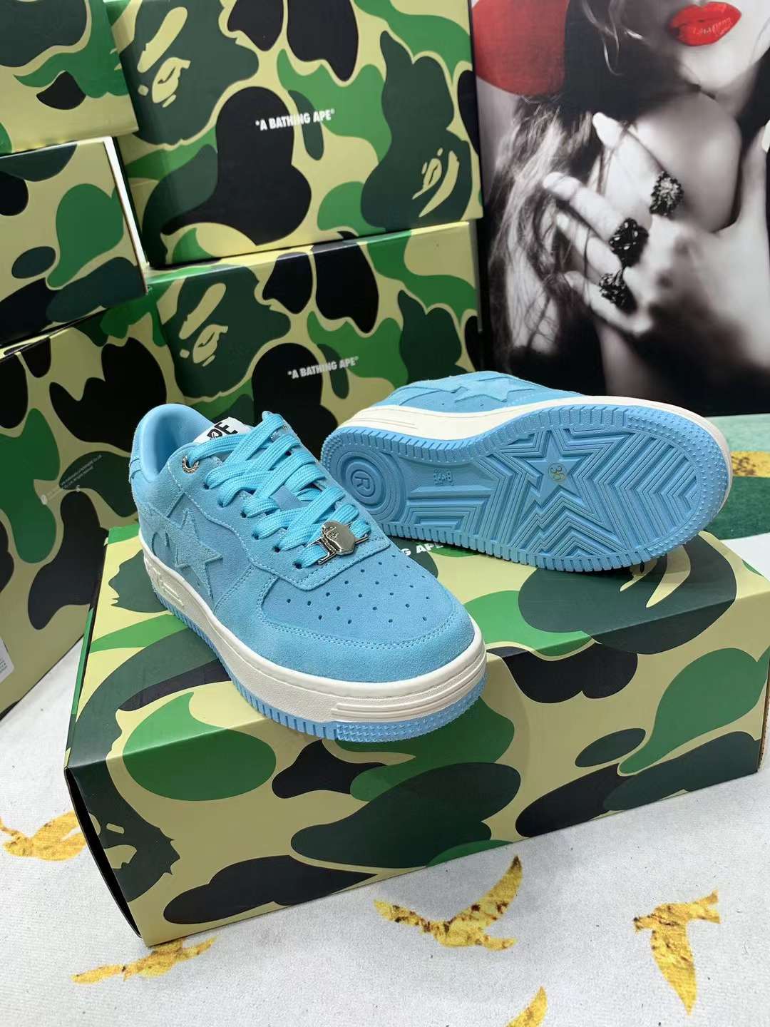 Men Women B*ape sta low Top Sneaker