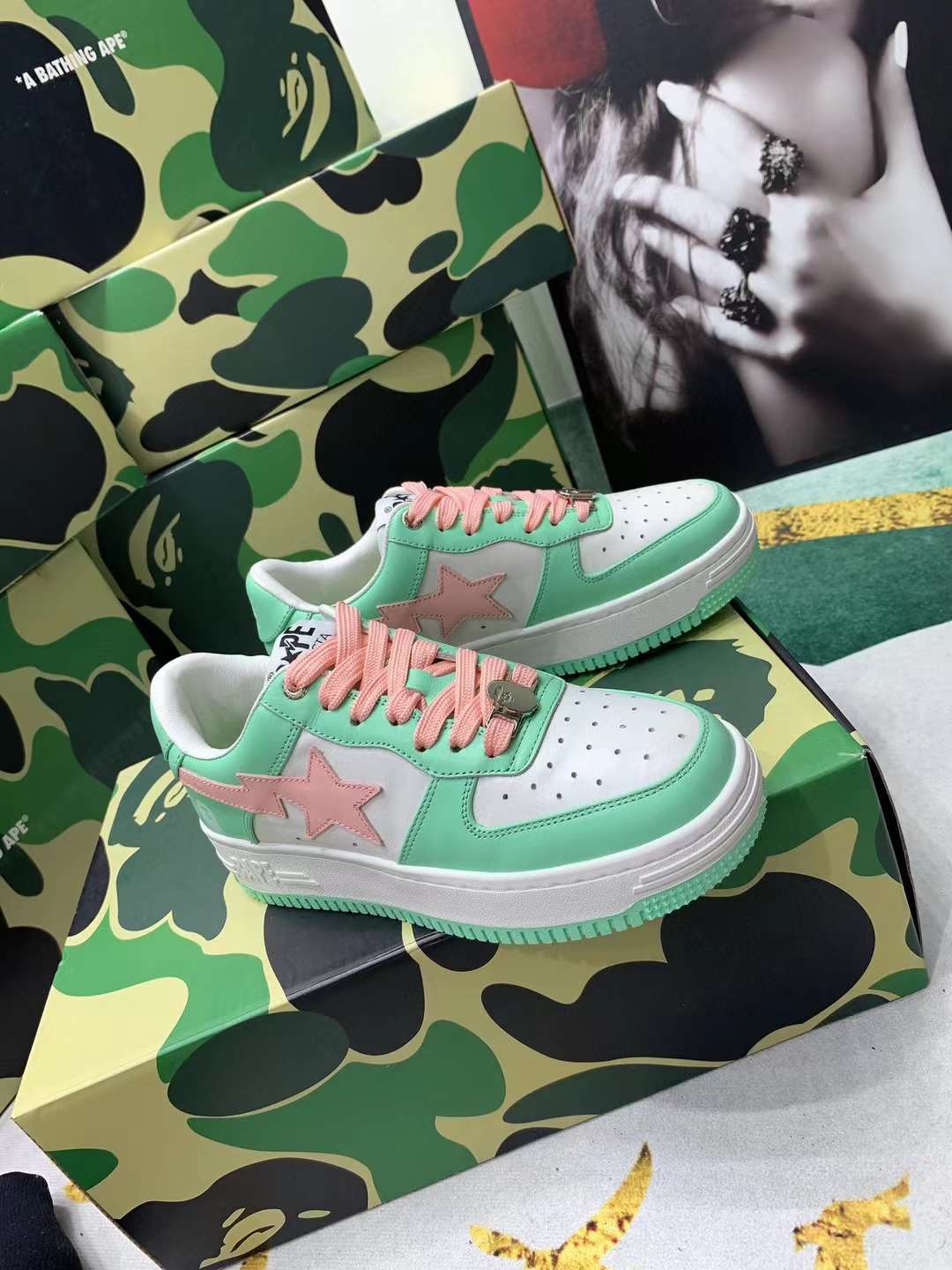 Men Women B*ape sta low Top Sneaker