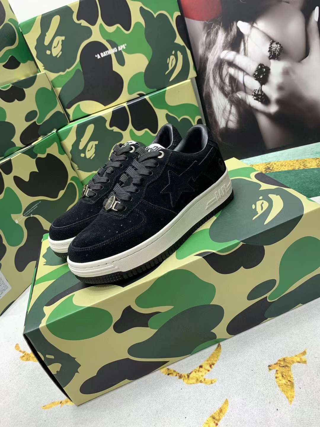 Men Women B*ape sta low Top Sneaker