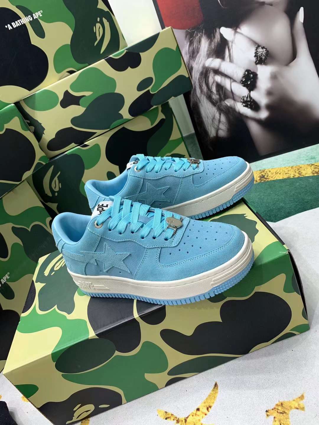 Men Women B*ape sta low Top Sneaker