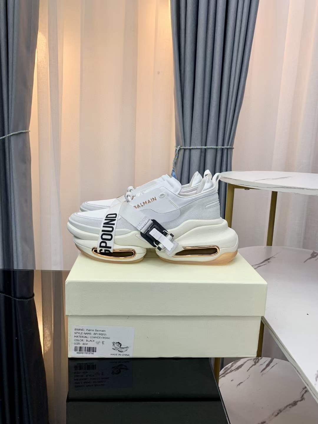 Men Women B*almain Top Sneakers