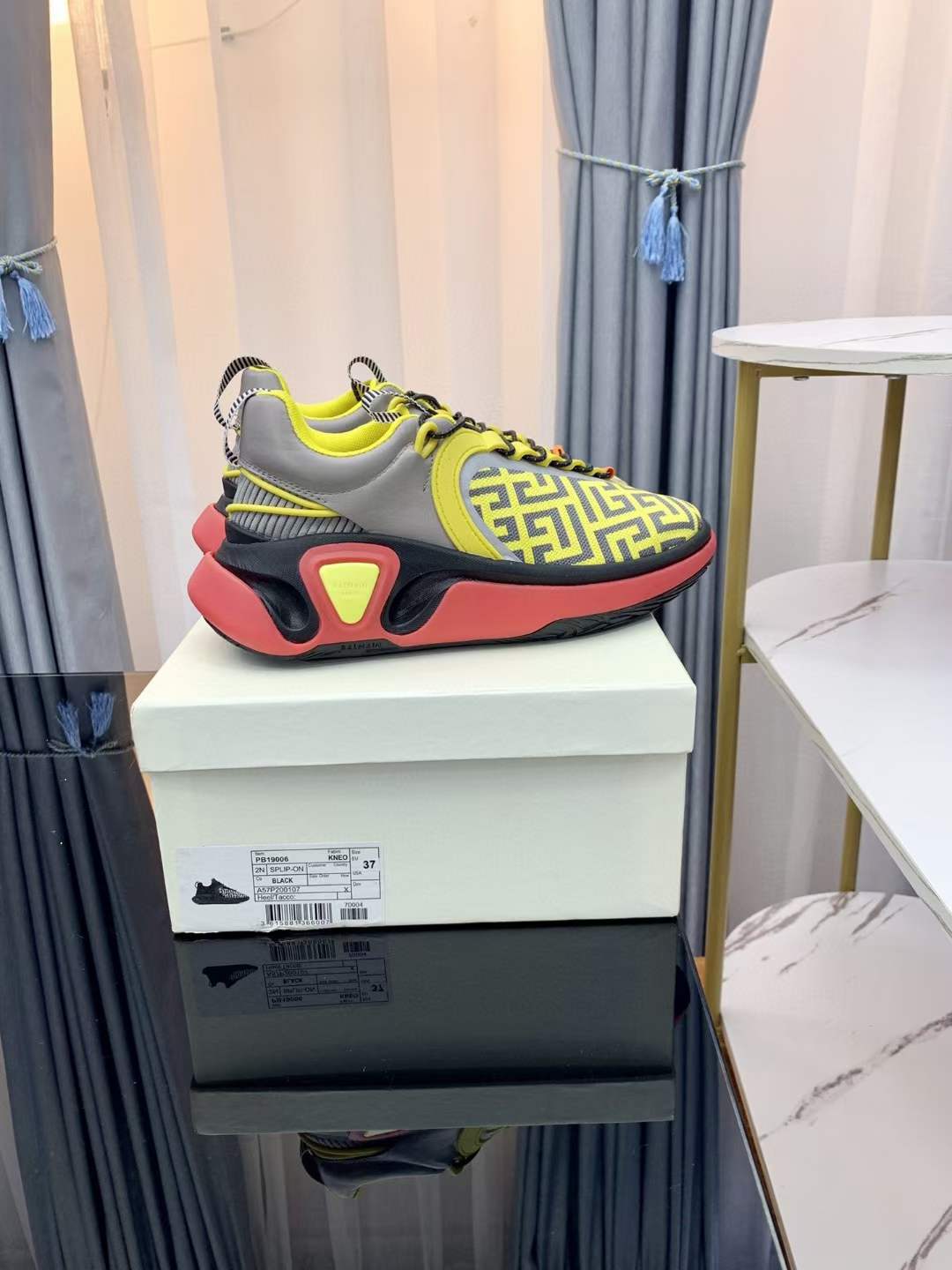 Men Women B*almain Top Sneakers