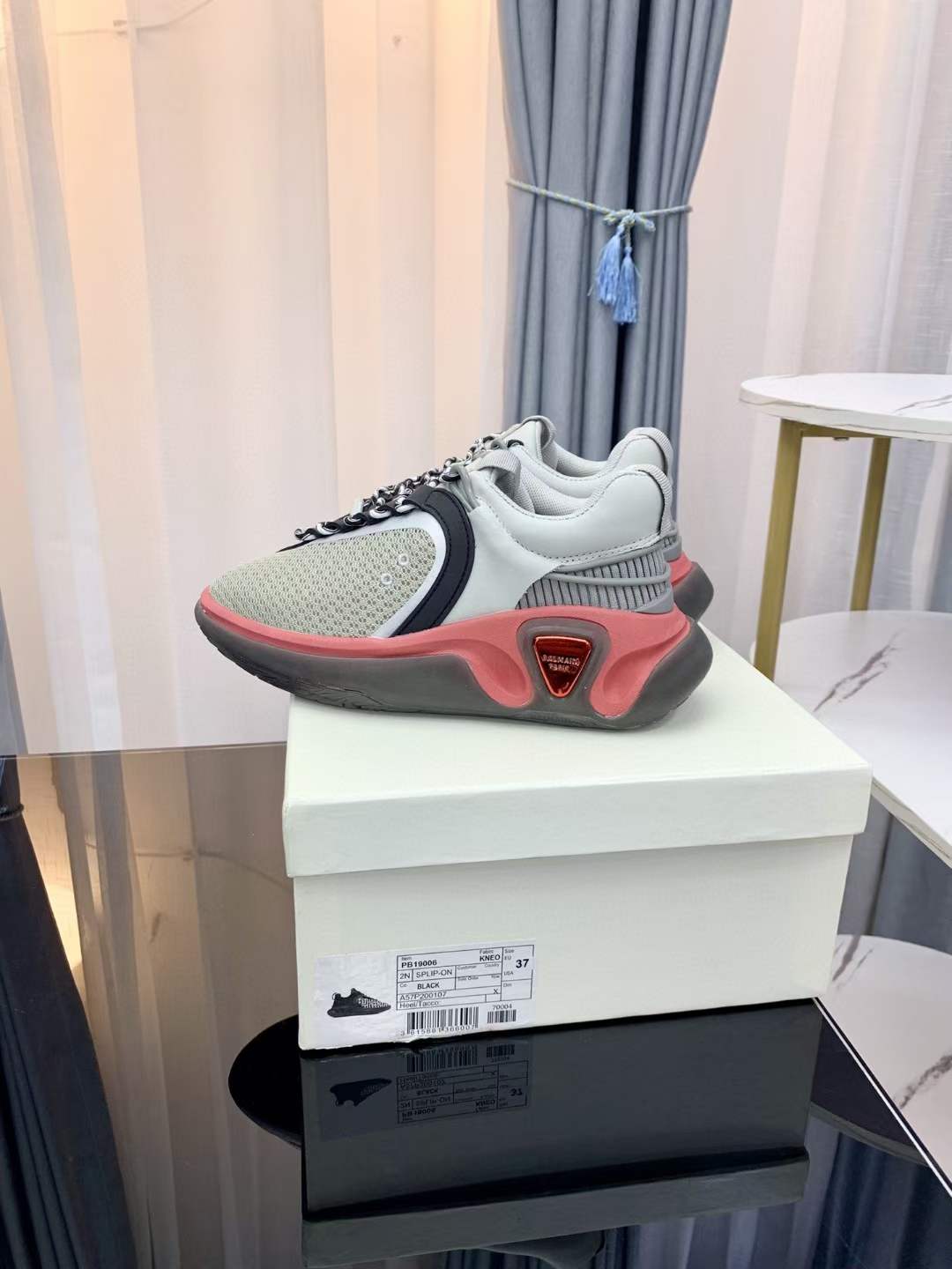 Men Women B*almain Top Sneakers