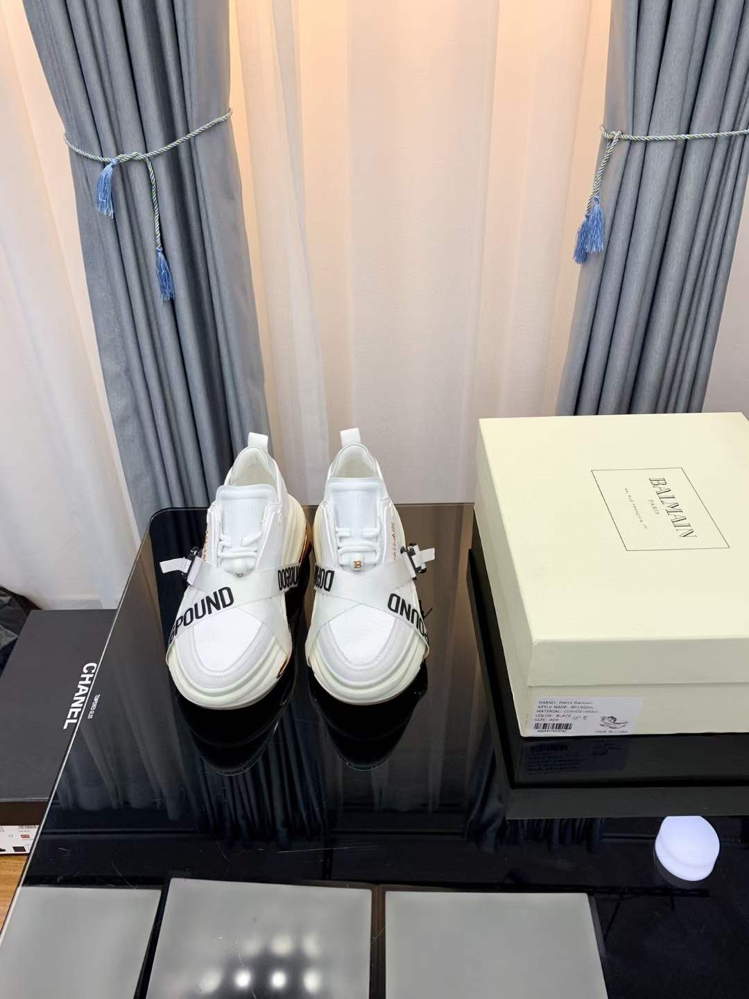 Men Women B*almain Top Sneakers