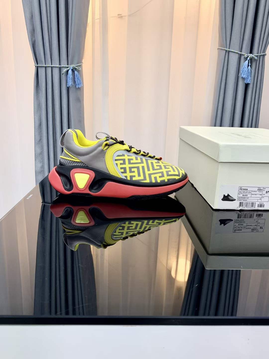 Men Women B*almain Top Sneakers