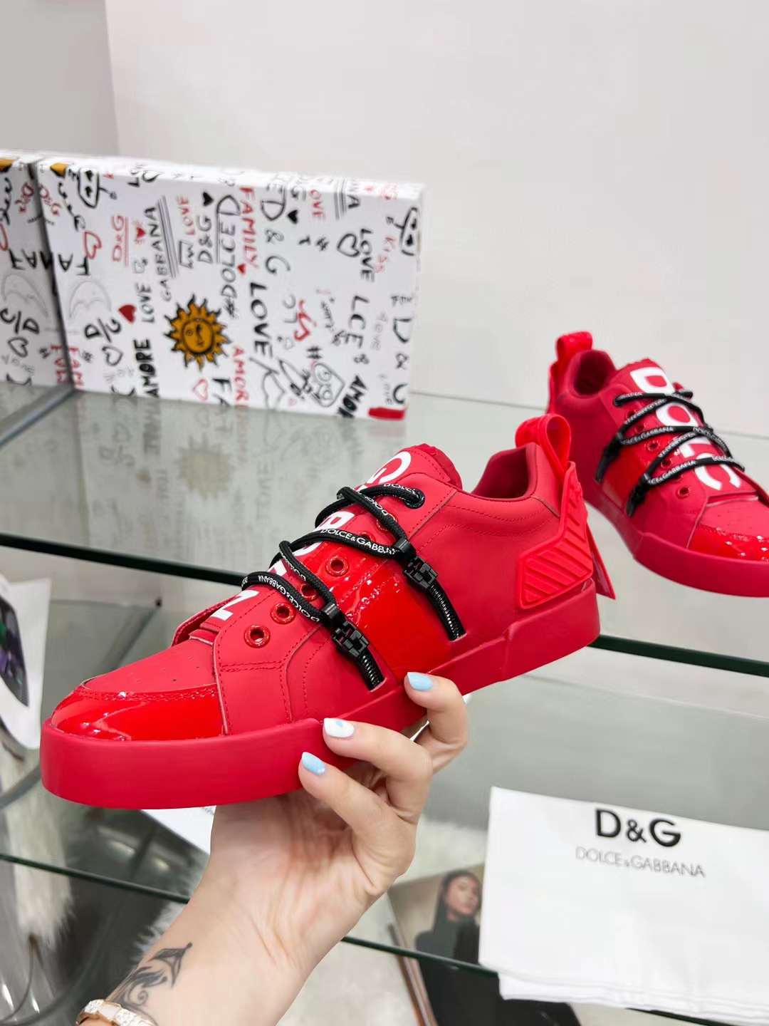 Men Women D*G Top Sneakers