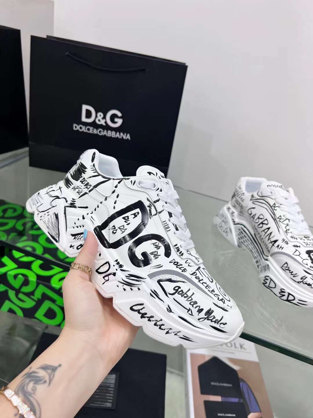Men Women D*G Top Sneakers