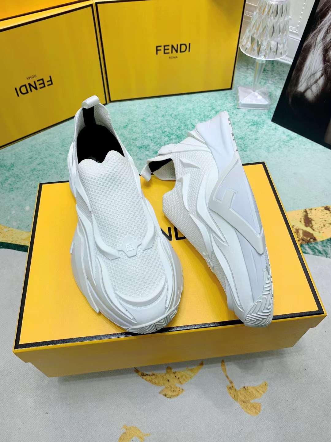 Men Women F*endi Top Sneaker ( )