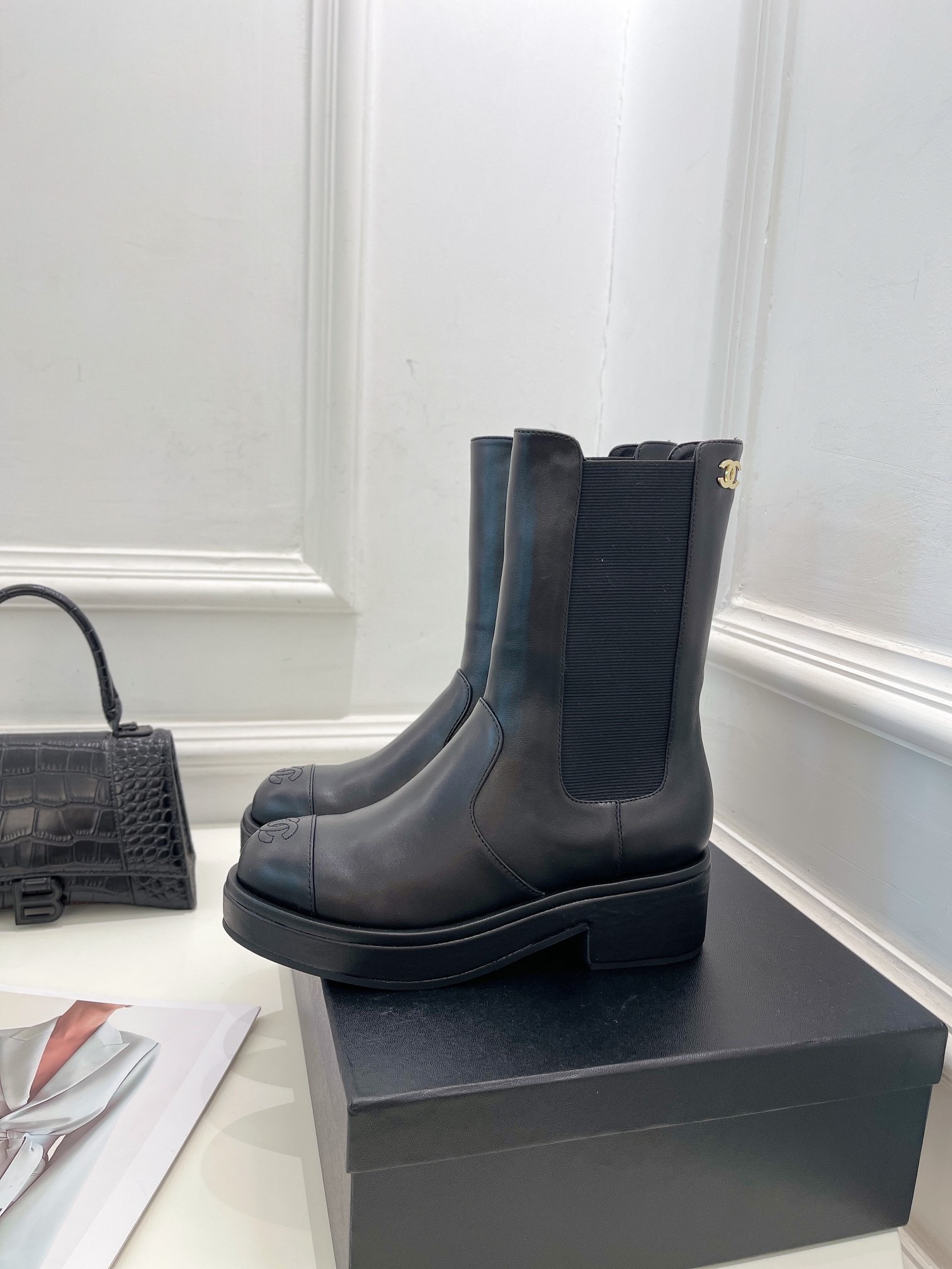 Women C*hanel Top Boots Maikesneakers