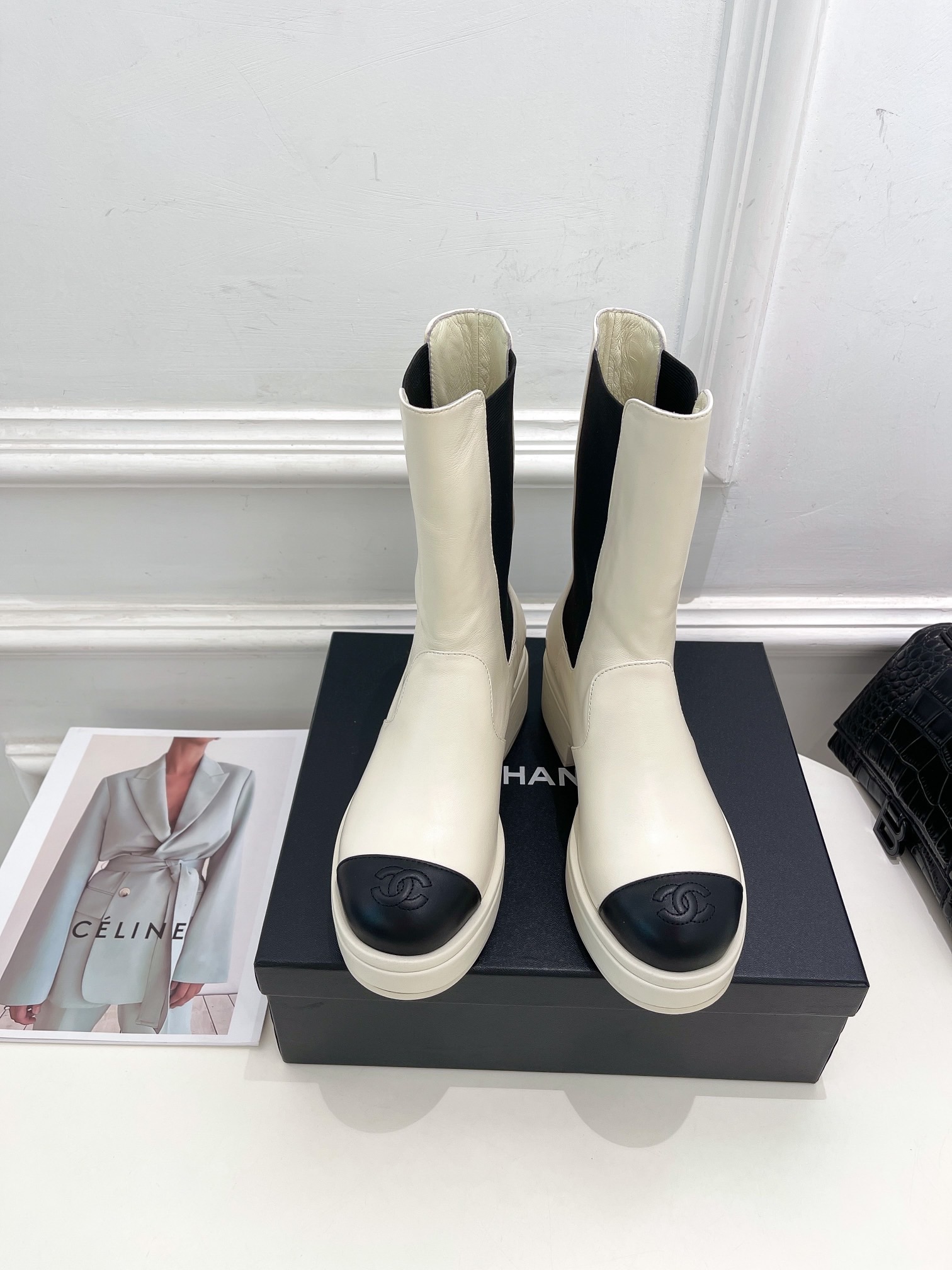 Women C*hanel Top Boots Maikesneakers