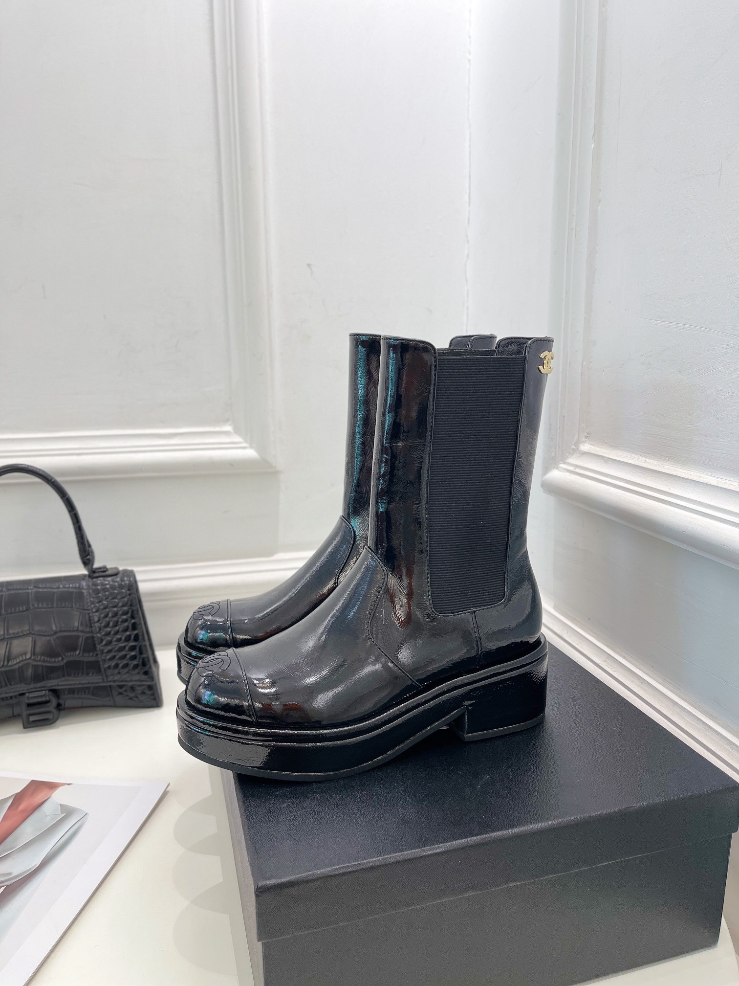 Women C*hanel Top Boots Maikesneakers