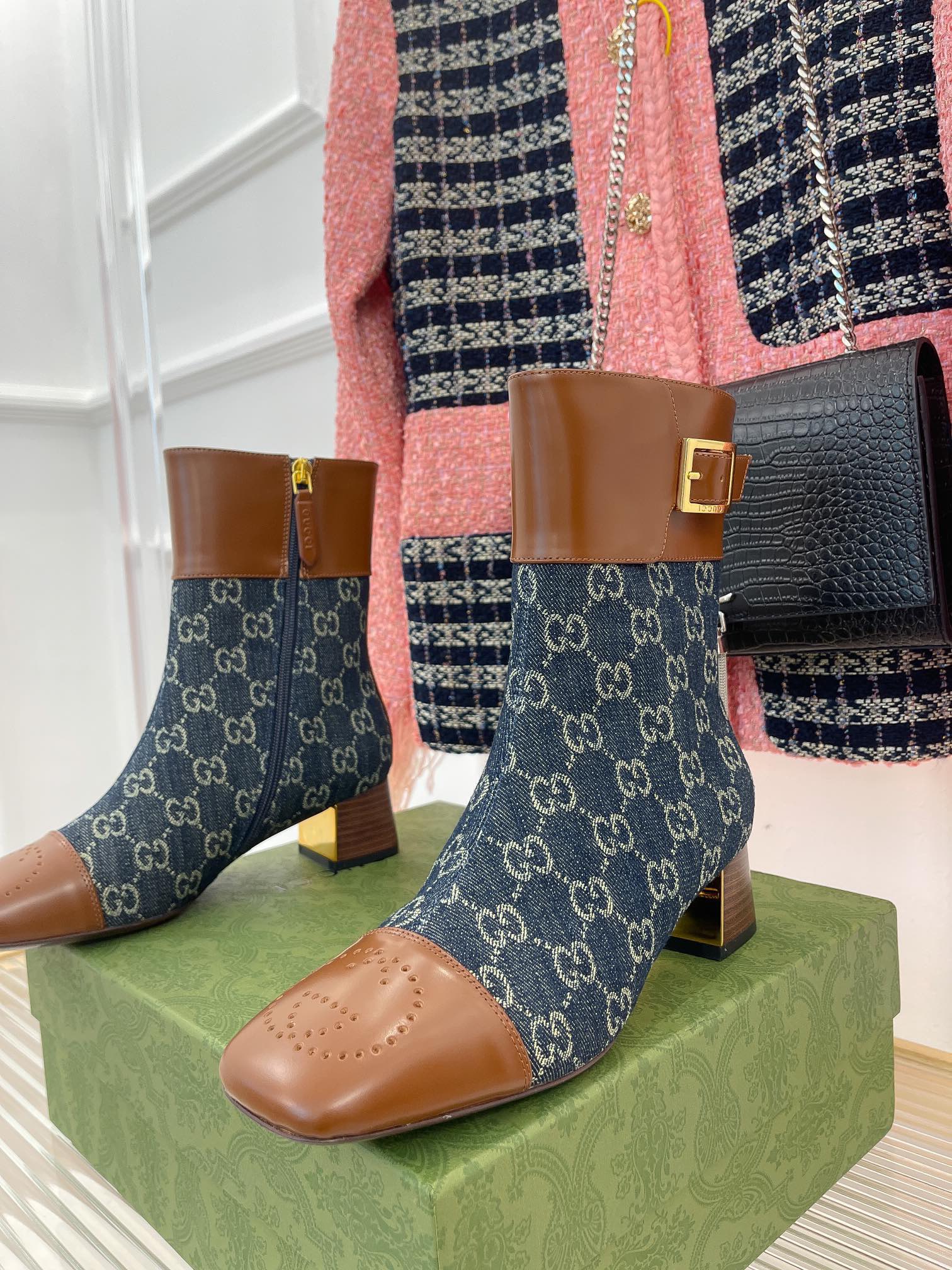 Women G*ucci Top Boots Maikesneakers