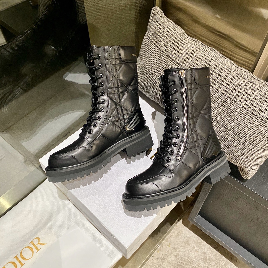 Women D*ior Top Boots Maikesneakers