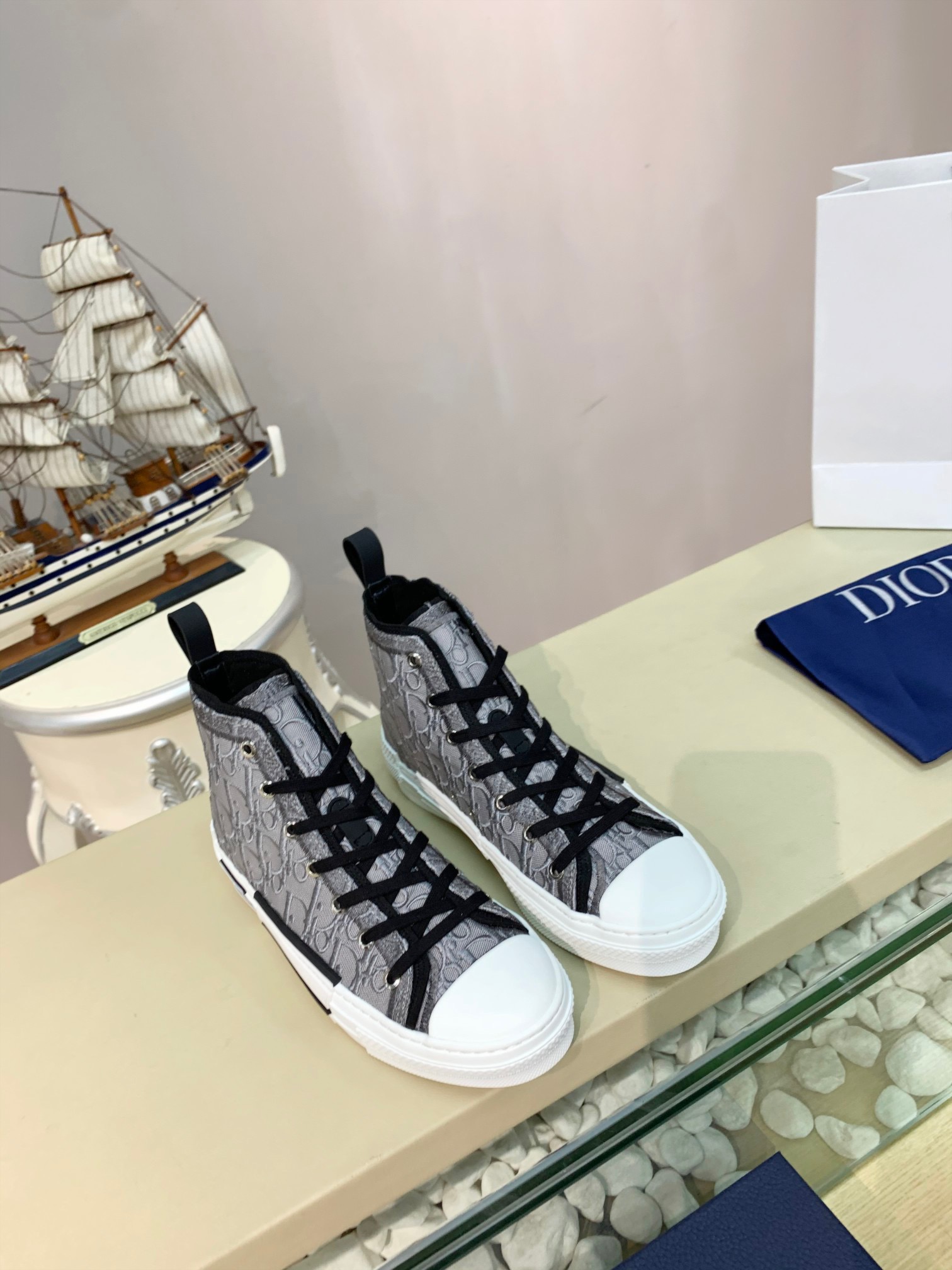 Men Women D*ior Top Sneakers