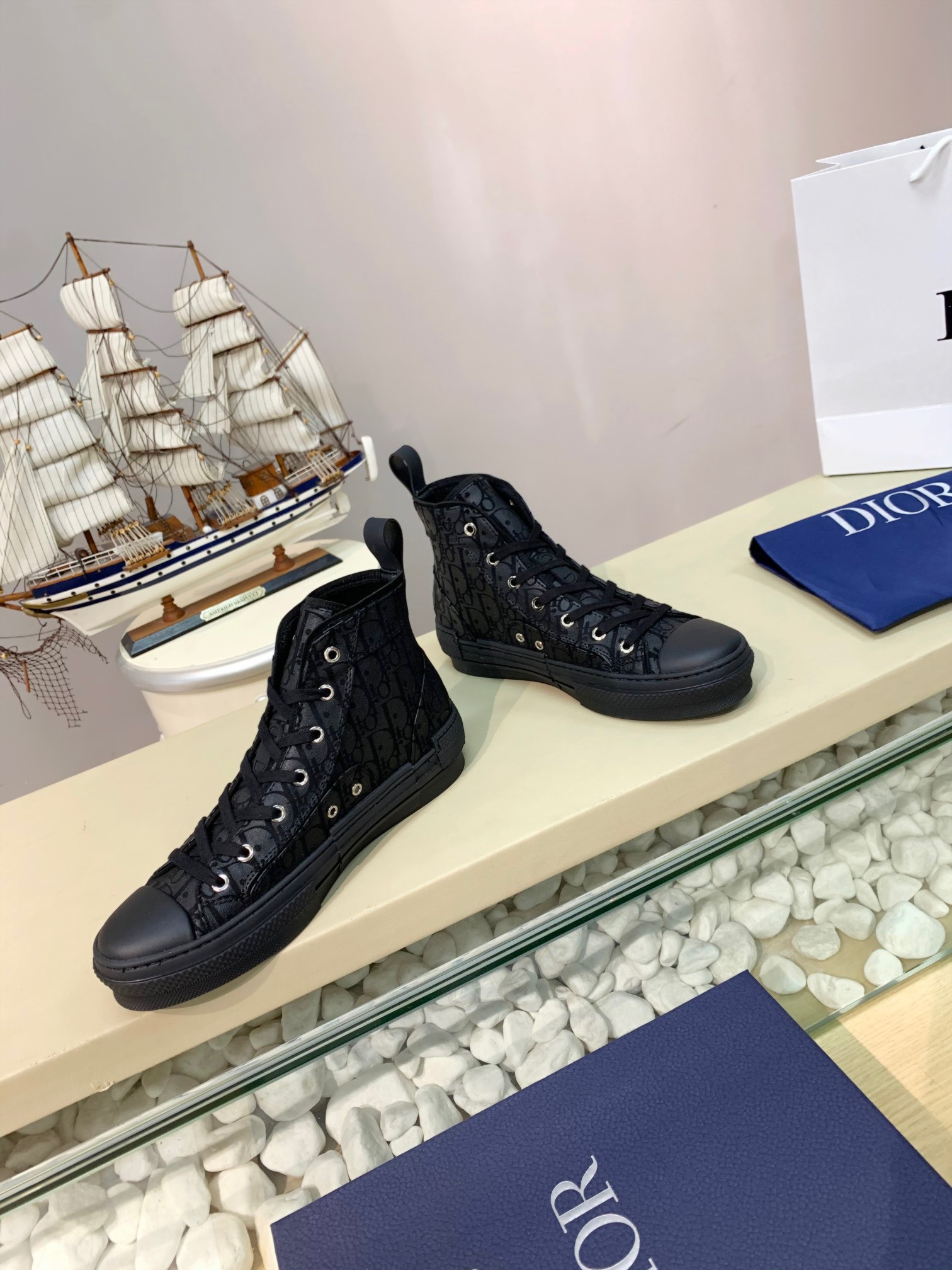 Men Women D*ior Top Sneakers