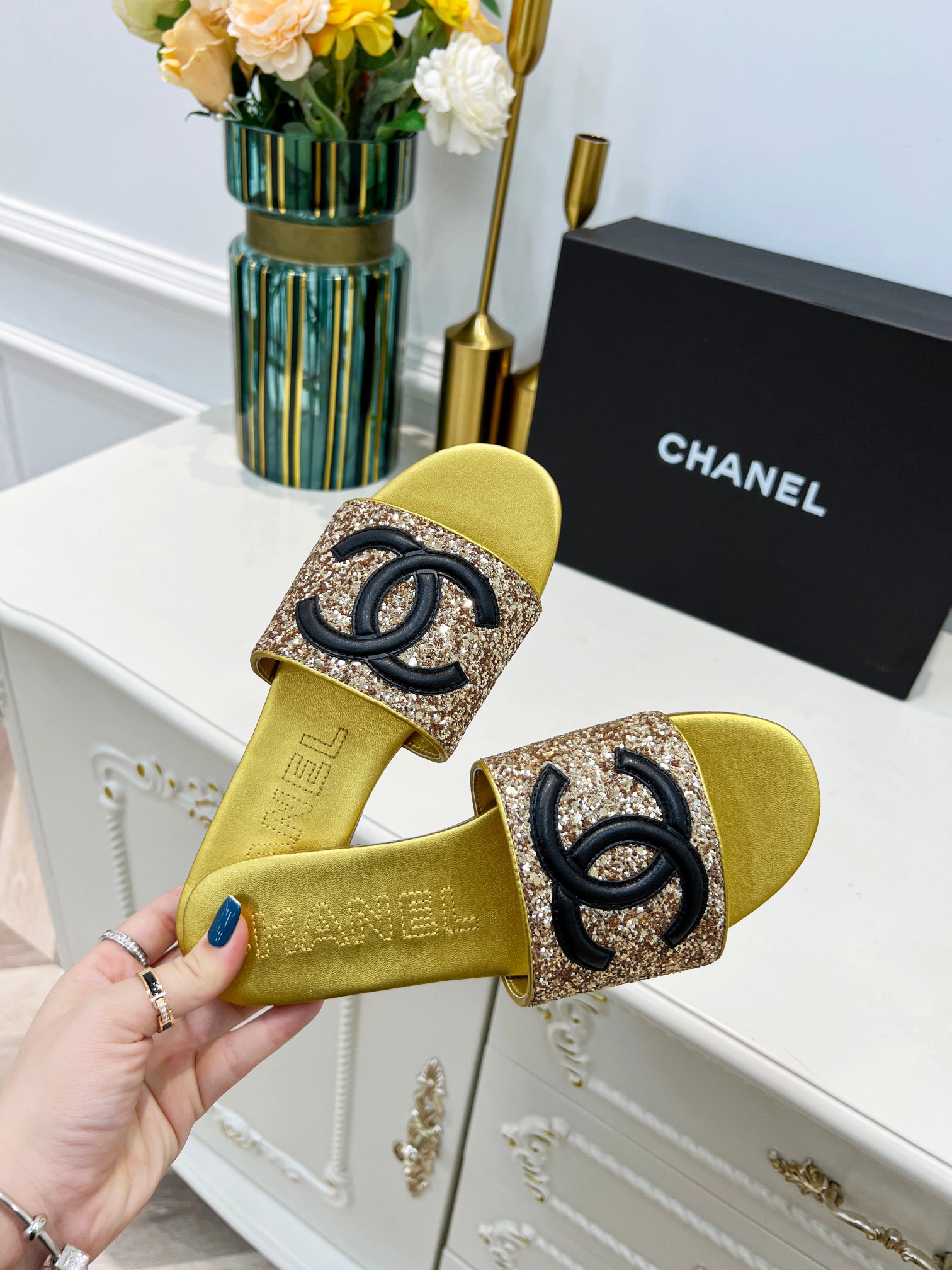 Women C*hanel Top Sandals