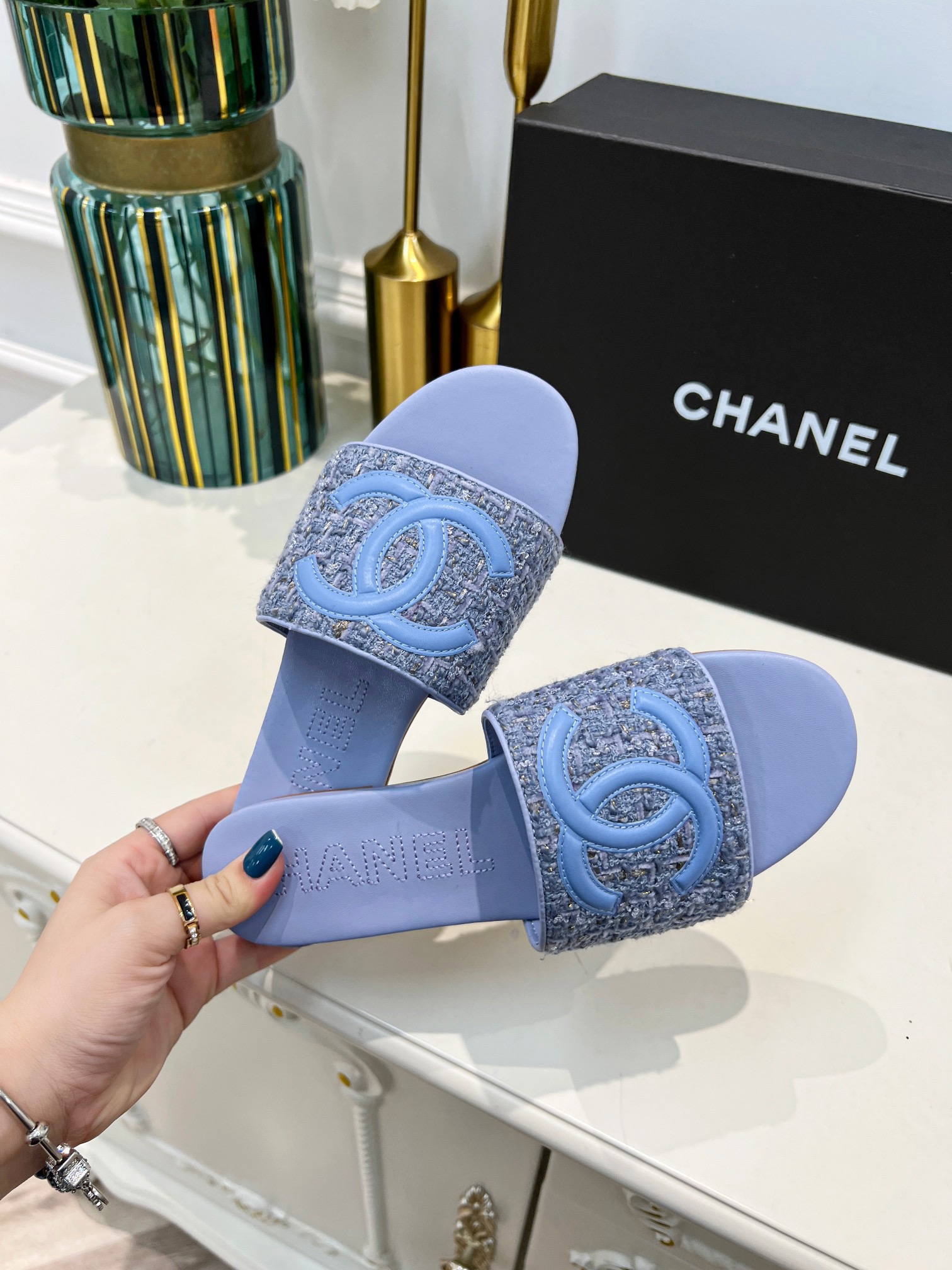 Women C*hanel Top Sandals