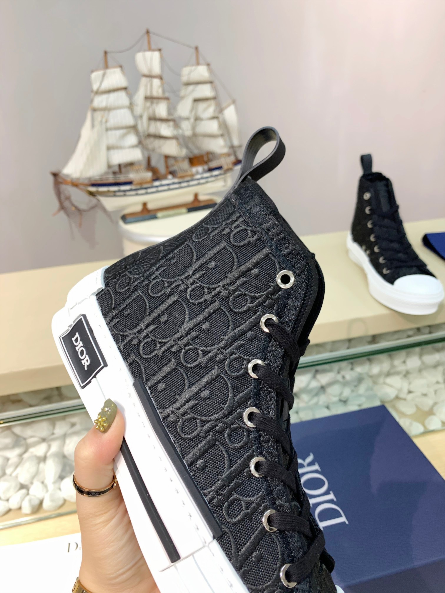 Men Women D*ior Top Sneakers