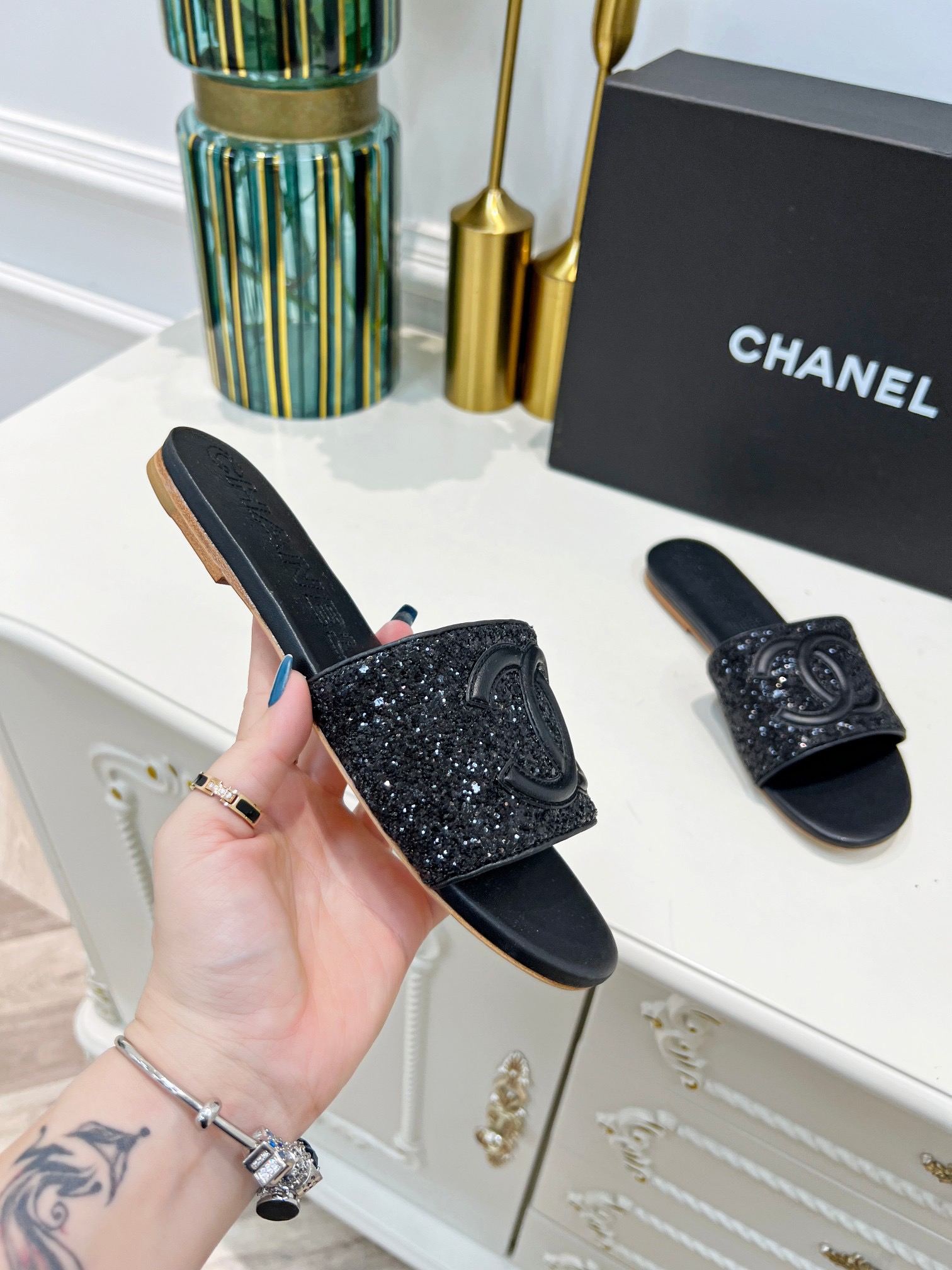 Women C*hanel Top Sandals