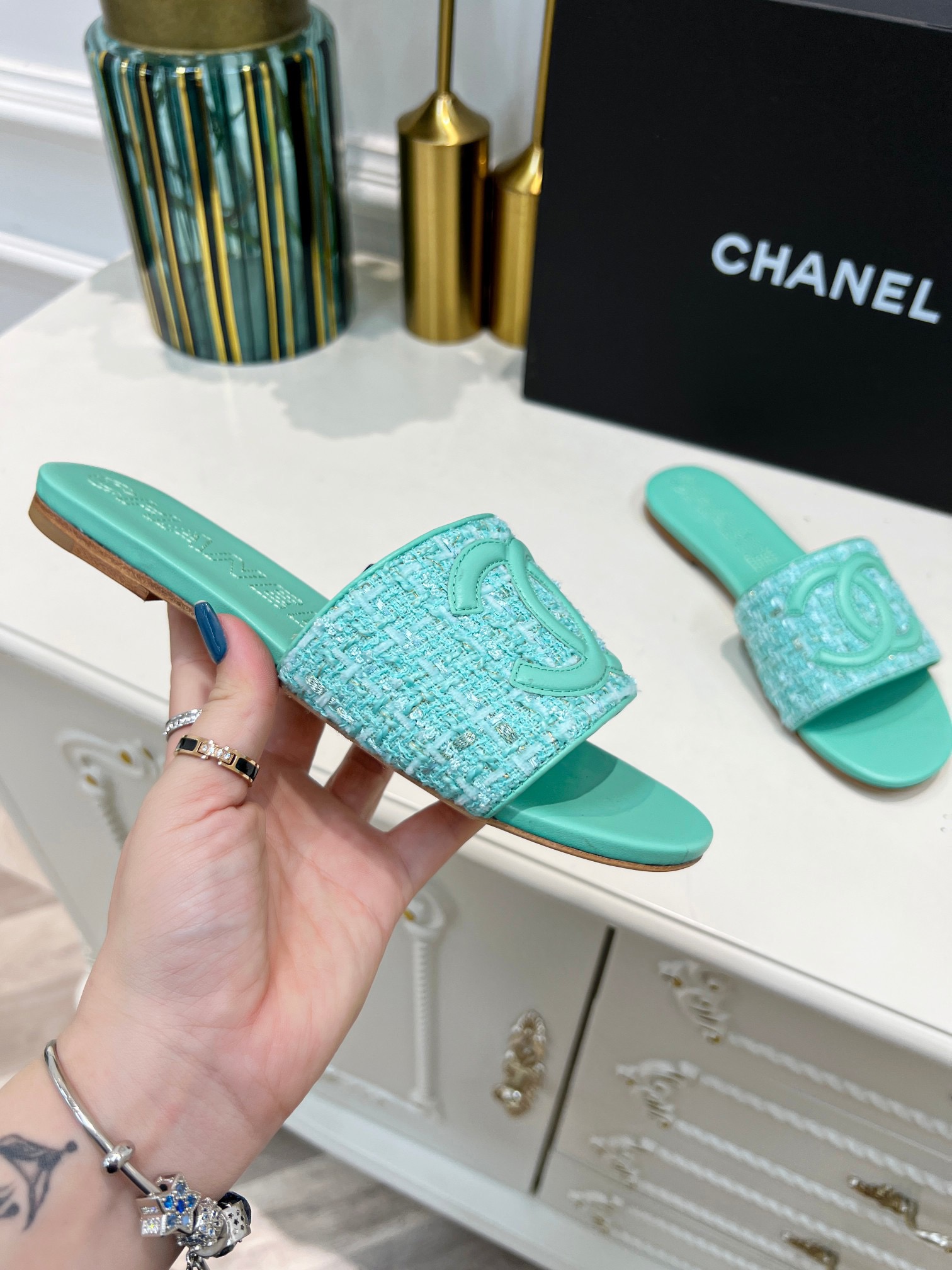 Women C*hanel Top Sandals