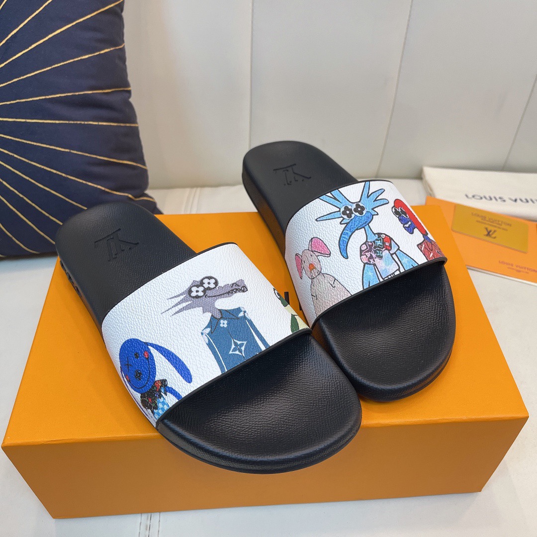 Men Women L*ouis V*uitton Top Slippers