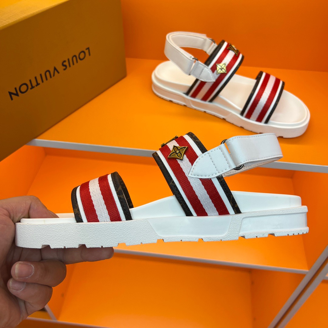 Men L*ouis V*uitton Top Slippers