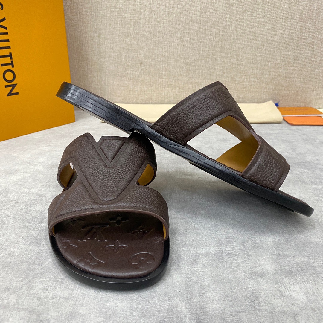 Men L*ouis V*uitton Top Slippers