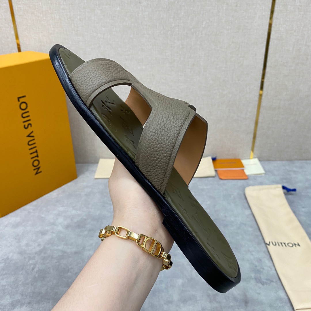 Men L*ouis V*uitton Top Slippers