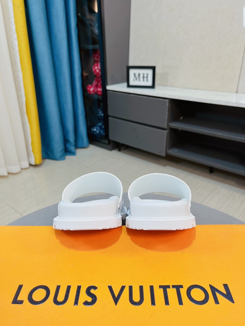 Men L*ouis V*uitton Top Slippers