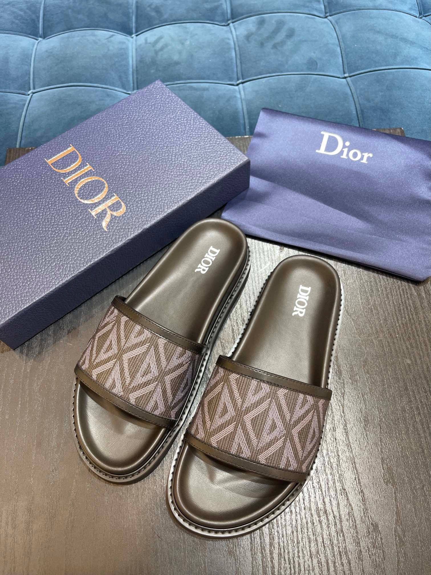 Men D*ior Top Quality slippers