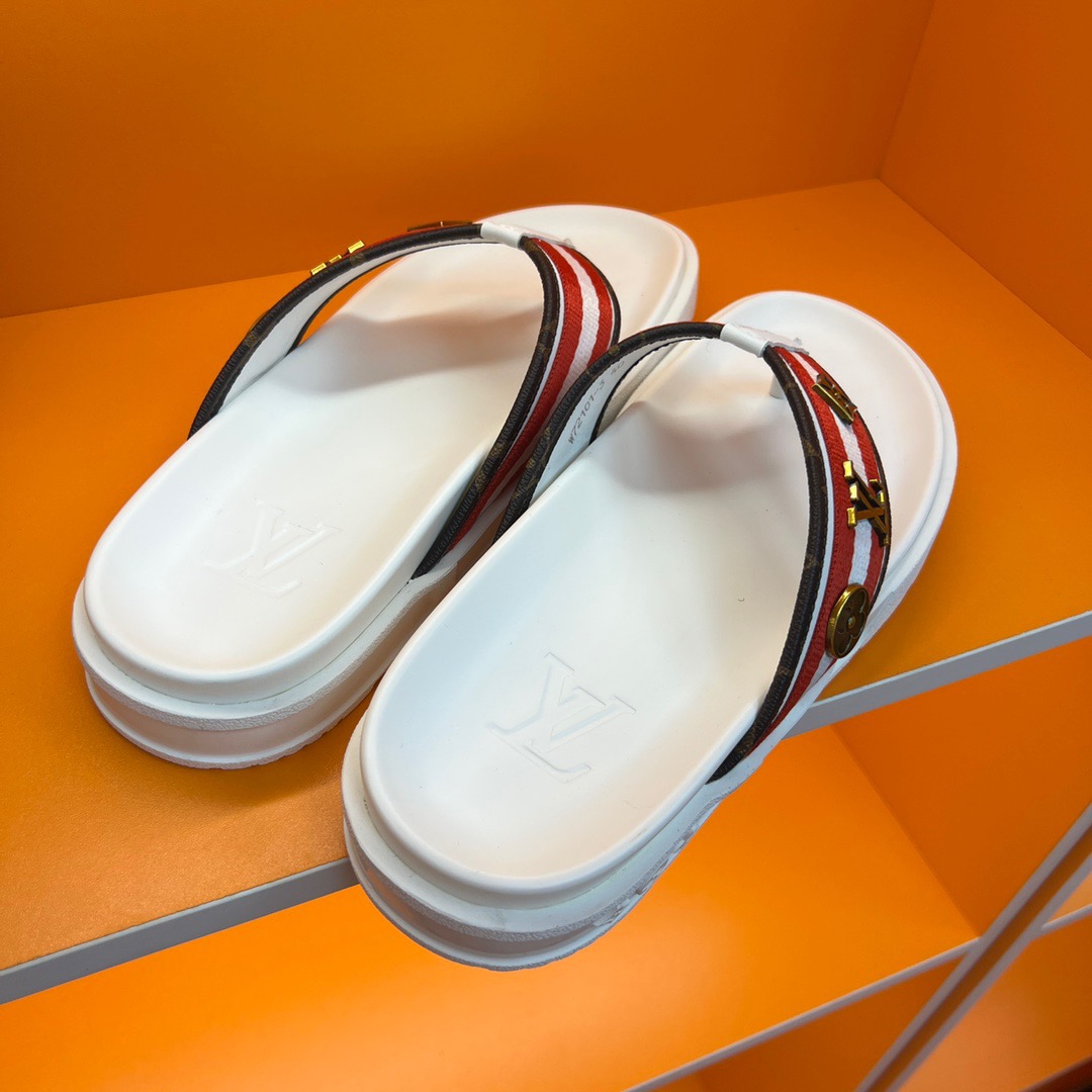 Men L*ouis V*uitton Top Slippers
