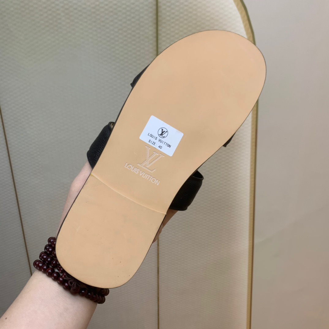 Men L*ouis V*uitton Top Slippers