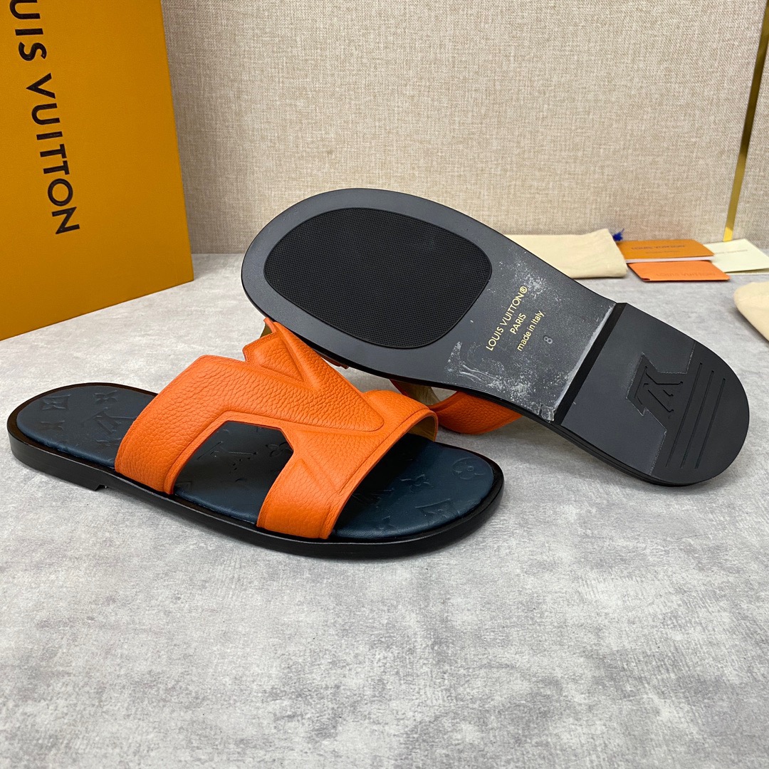 Men L*ouis V*uitton Top Slippers