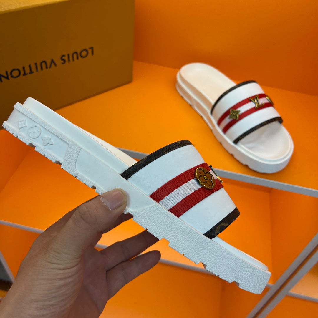 Men L*ouis V*uitton Top Slippers